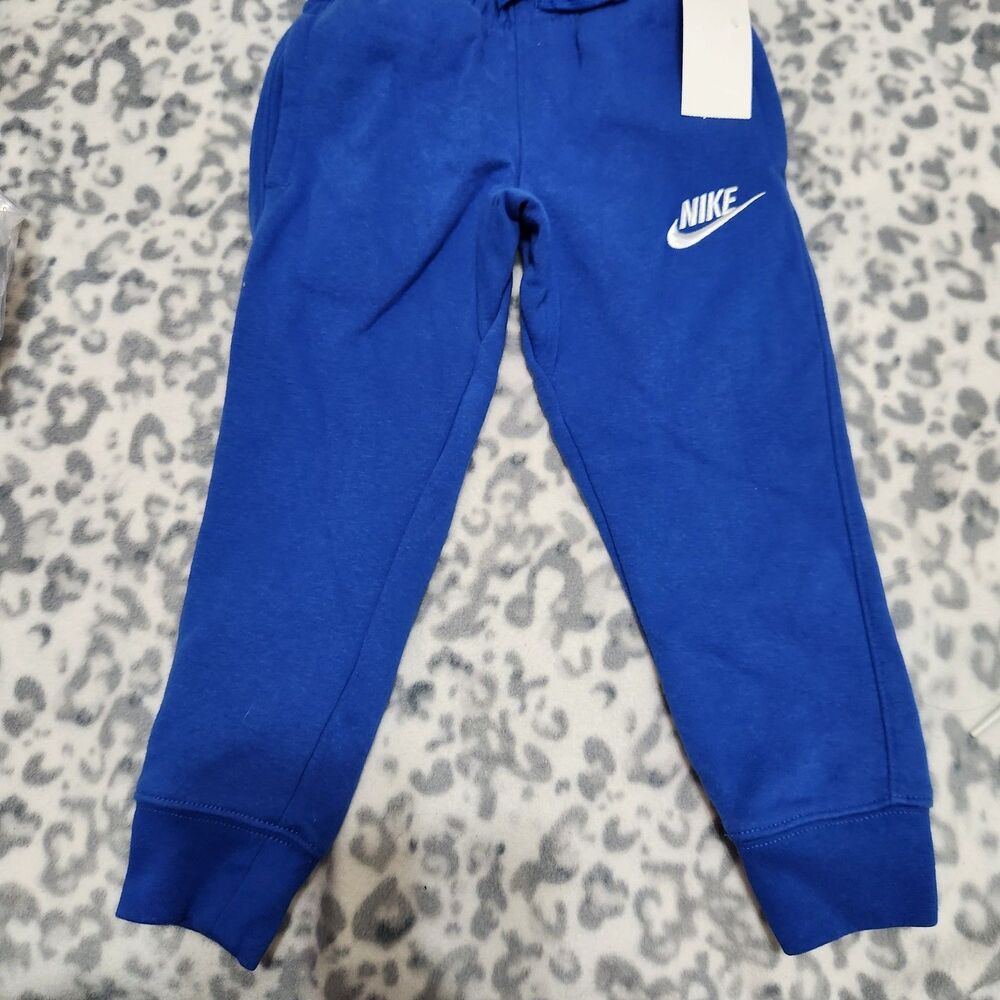 Nike Boys Pants Size 4 Blue Elastic Waist.  New